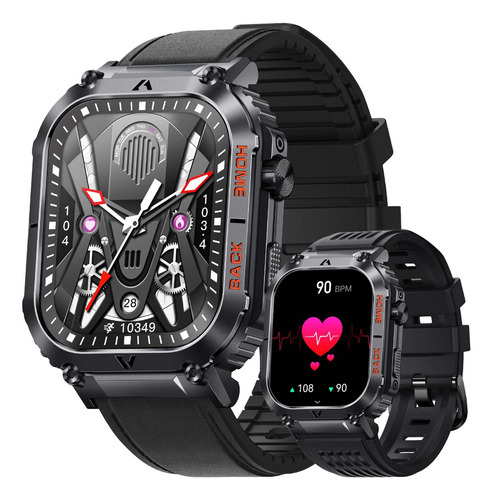 1 Smartwatch Militar Deportivo 5atm Con Llamadas Por