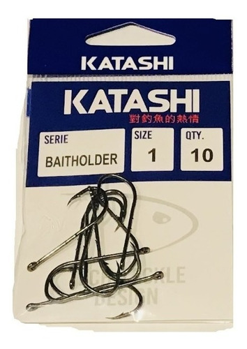 Anzuelos Katashi Baitholder N° 1 X 10 Unidades Variada Mar