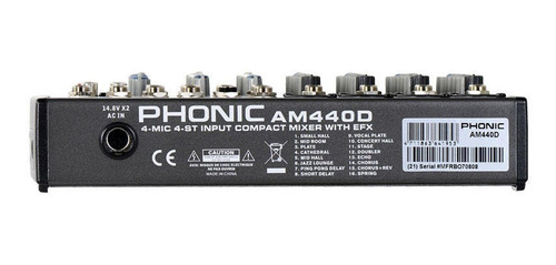 Mixer Phonic Am440d Con Efecto