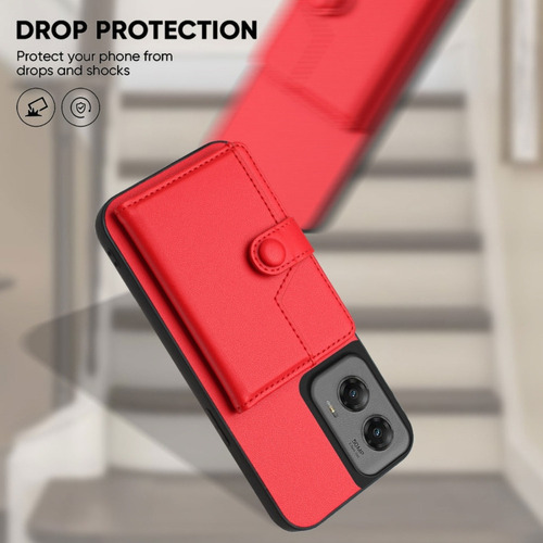Compatible Funda Rfid Con Bolsa De Tarjetas For Motorola Edge 50 Pro P