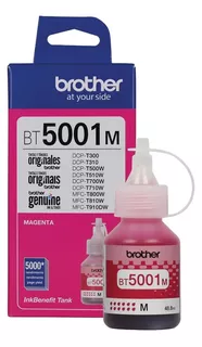 Botella De Tinta Brother Bt5001m Magenta Dcp-t300