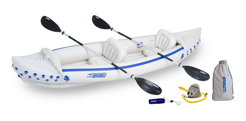 Set De Kayak Inflable Y Remos Para 2 Personas Sea Eagle