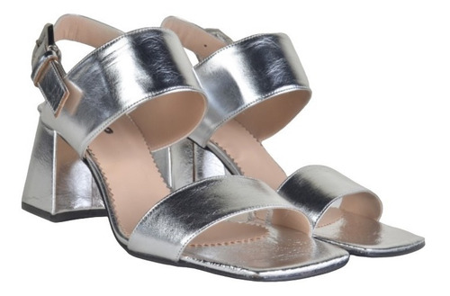Sandalias Cómodas Taco Bajo De Mujer De Cuero Mita - Ferraro