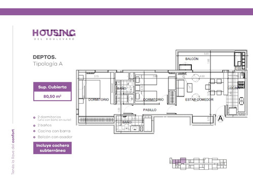 Housing Del Boulevard - Docta - 2 Dorm. Con Cochera - Apto Credito Bancor