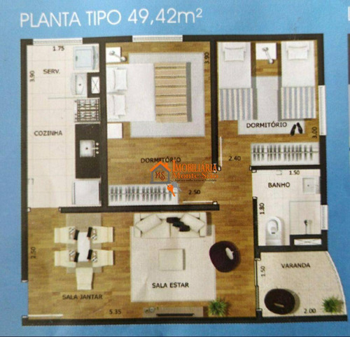 Imagem 19 de 19 de Apartamento Com 2 Dormitórios À Venda, 49 M² Por R$ 212.000,00 - Parque Continental Ii - Guarulhos/sp - Ap2630