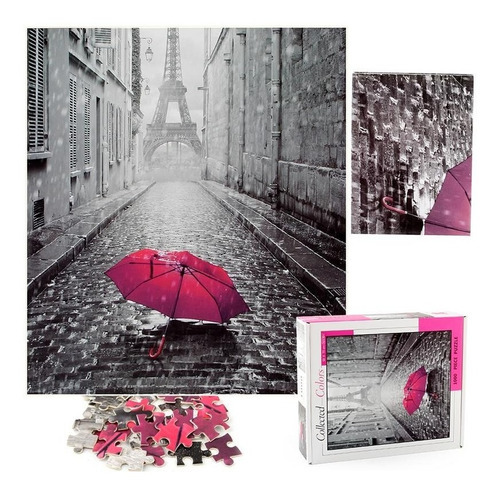 Imagen 3 de 4 de Rompecabezas 1000 Pzas puzzle Torre Eiffel Paris Colors Edu