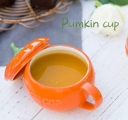 Eplze Ybk Tech Cute Pumpkin Cup, Taza De Café De Cerámica, +