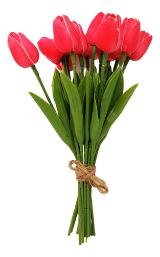 Flores Tulipanes Artificiales Natural Ideal  Deco Eventos