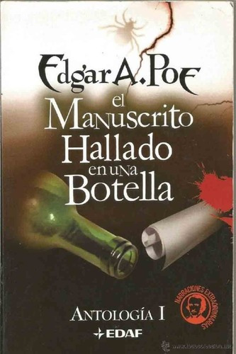 Manuscrito Hallado En Una Botella - Antología I - Ed, de Edgar Allan Poe. Editorial Edaf en español