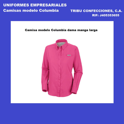 Uniformes Empresariales Confeccion Camisa Tipo Columbia Dama