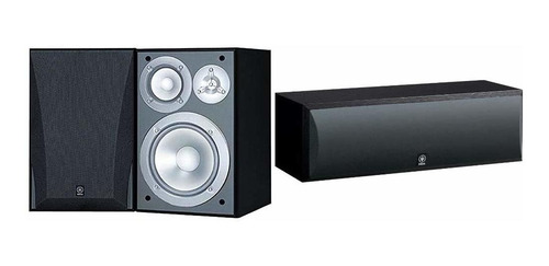 3 Via Acabado Par Color Negro Altavoz Canal Central Yamaha