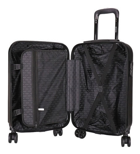 Valija Abs 20 Cabina Negra C/ondas Ruedas Dobles Bossi