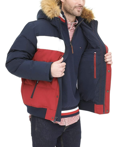 Chamarra Tommy Hilfiger Acolchonada Para Hombre