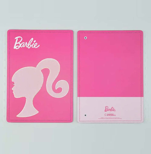 Capa E Contracapa Ci Caderno Inteligente Barbie - Tamanho A5 Cor Rosa