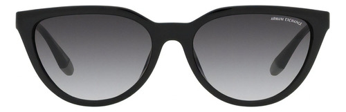 Óculos de sol femininos Ax4130 Armani Exchange, cor preta, cor da moldura, preto