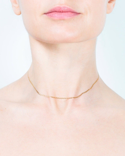 Cadena De Oro Amarillo 14k 35 Cm Cal 40-040grxpde35a Color Dorado