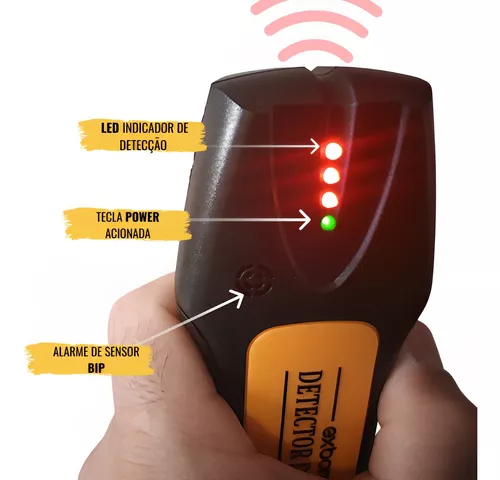 Scanner de Parede Detector Exbom Tubo Cano Pvc Água Madeira Fio Metal