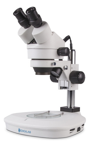 Microscopio Estereoscopio 7x-45x Binocular Placa Eletronica 