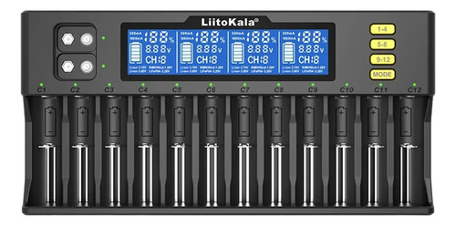 Cargador Pilas Inteligente Litokala Lii- S12 Multicargador