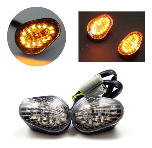 Para 2003-2005 Yzf R6 Led Euro Giro Señal De Montaje Empotra