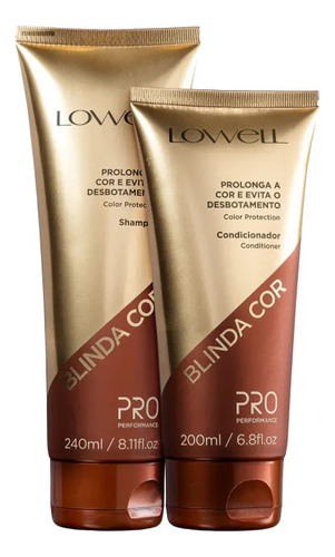 Kit Blinda Cor Shampoo 240ml + Condicionador 200ml- Lowell