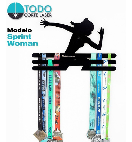 Imagen 2 de 5 de Medallero Running Atletismo Deportivo Modelo Sprint Woman