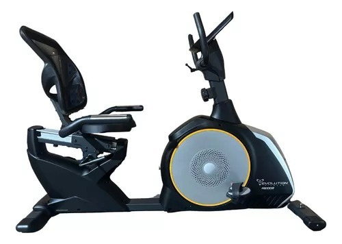 Bicicleta ergométrica Evolution Fitness RB1002 horizontal cor preto