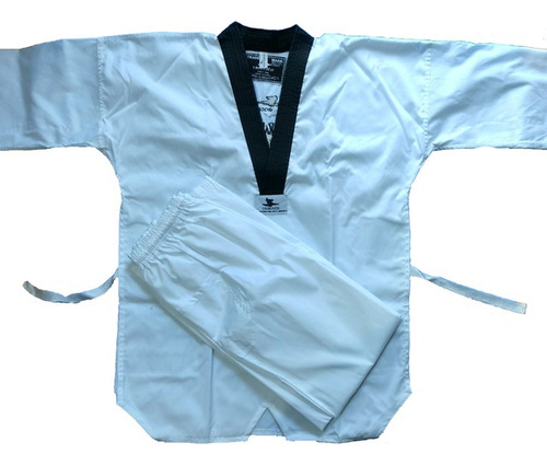 Uniforme Dobok Taekwondo Wtf Ribete Negro Oriente