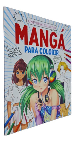 Livro Físico Mangá Para Colorir: Universo Colorido, De Equipe Editorial. Mangá Para Colorir Editorial Pé Da Letra, Tapa Mole, Edición 1 En Português, 0
