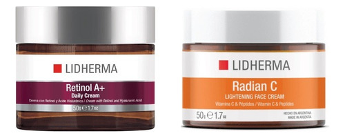 Retinol A+ Daily Cream + Radian C  Face Cream  Lidherma