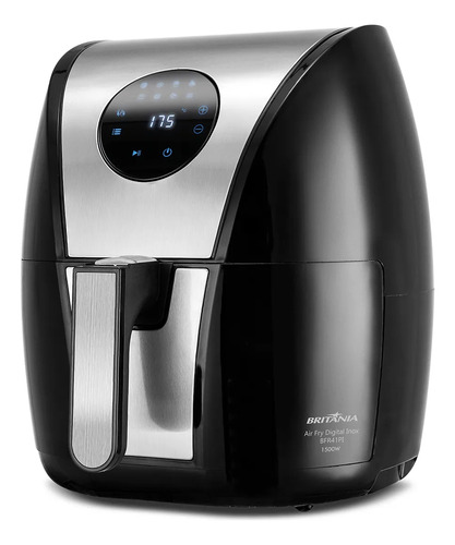Fritadeira Air Fryer Britania Digital Inox 5l Bfr41pi 127v