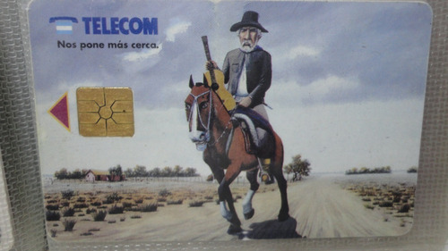 Tarjeta De Telefono   Telecom Decada 90 Molina Campos 4