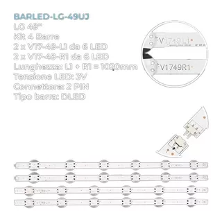 Kit De 2 Tira 6l1+6r1 Led LG 49uj6560 49uj6510 102cm 3v