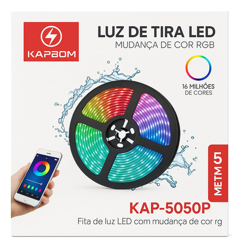 Fita Led 5m Smart Wi-fi Rgb Inteligente Quarto Sala Decor Rgb