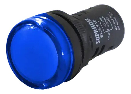 Sinalizador Azul 22mm 220vca Sporano