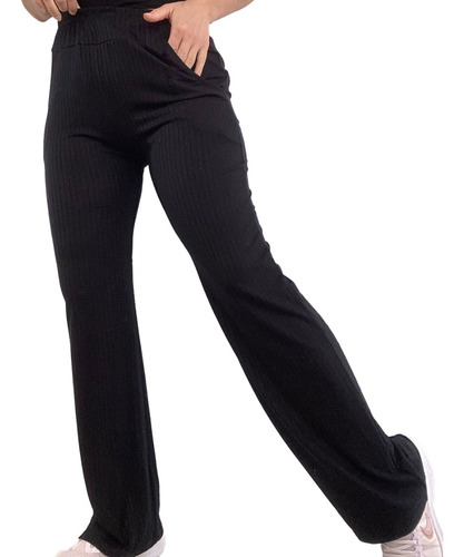 Pantalon Palazzo Mujer De Morley Liviano Amplio Elastizado