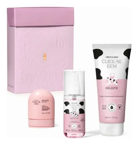 Kit Presente Dia Das Mães Cuide-se Bem Deleite (3 Itens)