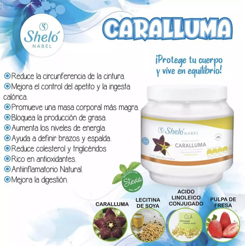Caralluma Sheló Nabel Sabor Fresa Sandía 460g Fresa Sandía