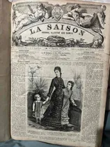 Comprar Revista Antigua De Moda Francesa, 24 Revistas Del Año 1877