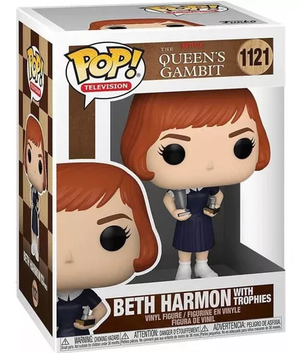 Funko Pop! O Gambito Da Rainha: Beth Harmon C/ Troféus #1121