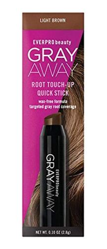 Everpro Gray Away Root Touchup Quick Stick, Marrn Claro, 0.1