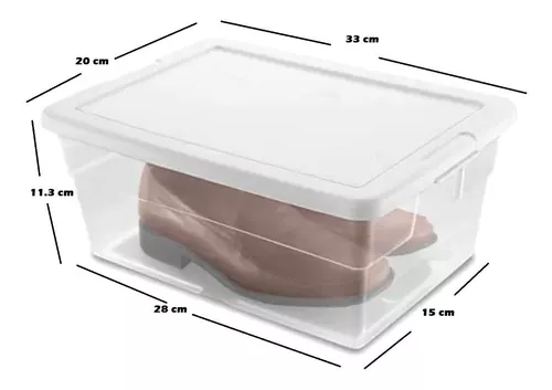 Cajas Transparentes De Plastico Para Zapatos Juguetes 40 Caj