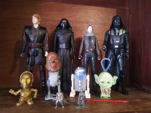 Star Wars Lote 10 Pzas, Anakin, Darthvader, R2d2, C3po. (Usado)