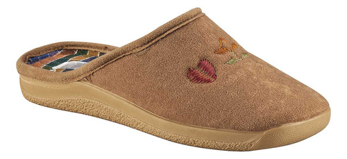 Pantufla Zueca Niagara 7814 Para Mujer Color Beige E6