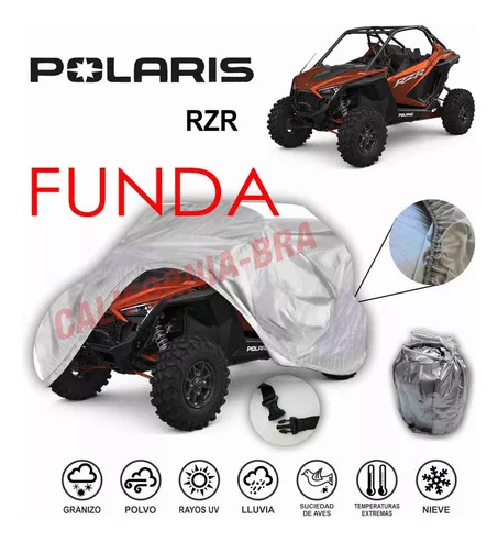 Funda Cubierta Lona Cubre Polaris Rzr 2 Pasajeros