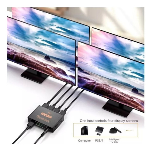 Splitter Hdmi 4 Puertos De Salida | 60 Metros