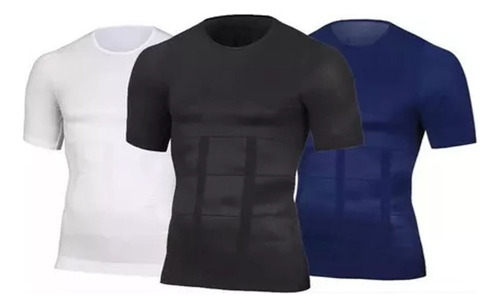 Wqw Camiseta Moldeadora De Compresión For Hombre, 3 Piezas