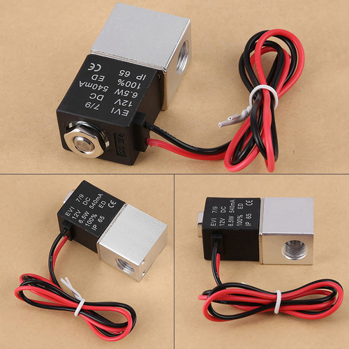 . Electroválvula Normalmente Cerrada De 2 Vías Dc 12v 1/4in