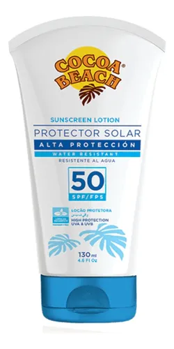 Protector Solar Cocoa Beach Fps 50 X 130 Ml Pack 8 Unidades