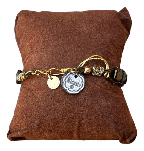 Pulsera Michely Tila Plata Oro Miyuki